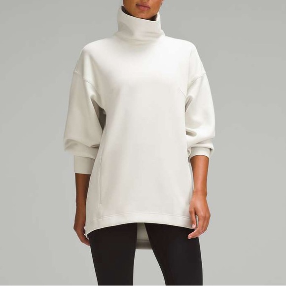 lululemon athletica Sweaters - Lululemon Modal Blend Turtleneck Tunic BONE 4